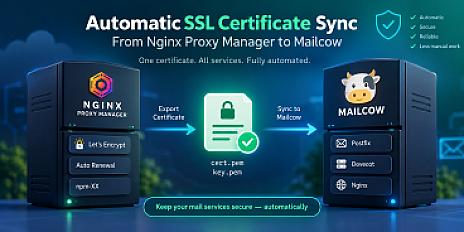Automatically Sync SSL Certificates from Nginx Proxy Manager to Mailcow